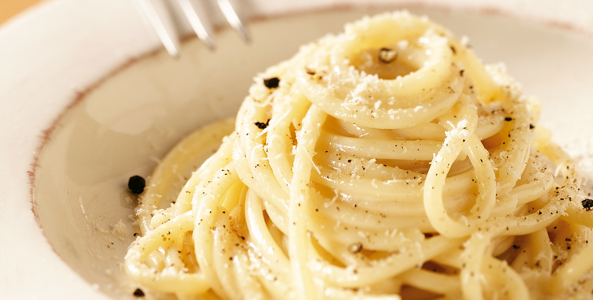 La vera, autentica cacio e pepe