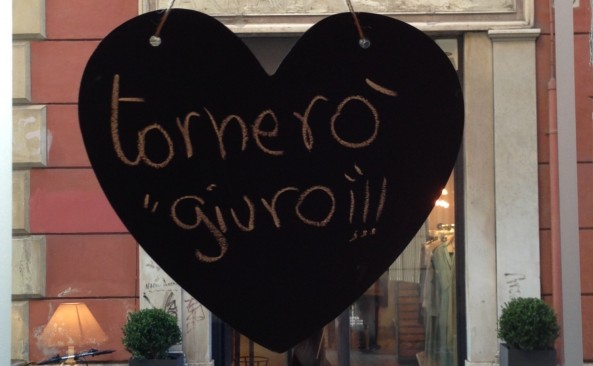 Tornerò… giuro!